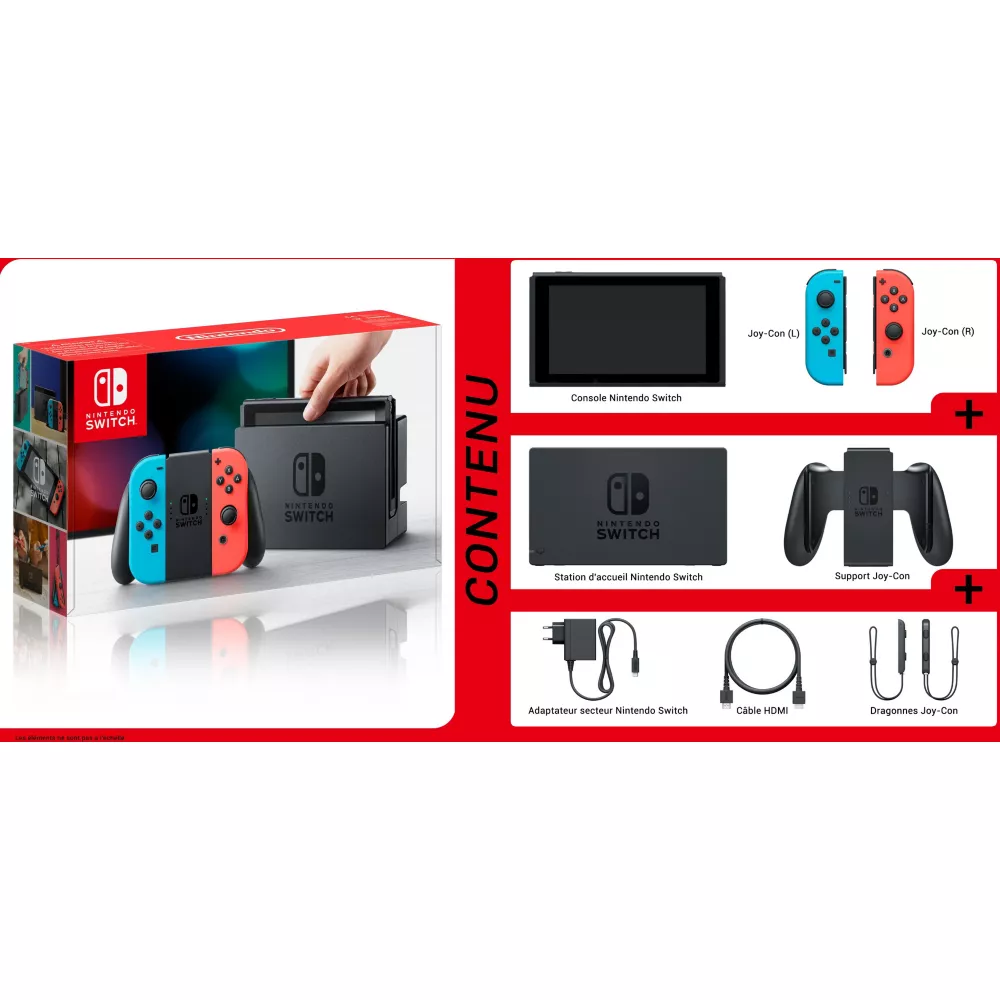 Console Nintendo Switch Neon Bleue / Rouge – Image 2