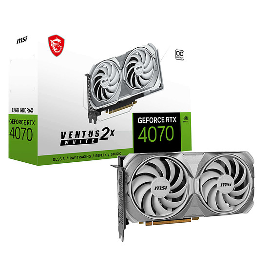 MSI GeForce RTX 4070 VENTUS 2X WHITE OC